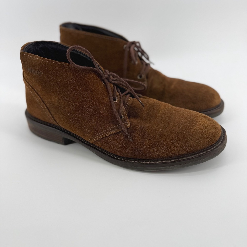 Naot Pilot Mens Brown Desert Suede Chukka Boots Size 42 M9 Lace Up Israel Made